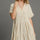 Umgee Full Size Raw Hem Folded Sleeve Tiered Dress Plus Size | Hanalas