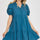 Umgee USA Full Size Lace Detail Puff Sleeve Mini Dress Plus Size | Hanalas