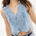 V-Neck Button Up Denim Vest | Hanalas
