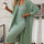 V-Neck Cami Dress and Open Front Cardigan Sweater Set | Hanalas
