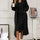 V-Neck Cami Dress and Open Front Cardigan Sweater Set | Hanalas