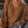 V-Neck Dropped Shoulder Long Sleeve Sweater Trendsi Hanalas