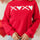 Valentine’s Day XOXO Round Neck Drop Shoulder Sweatshirt | Hanalas