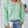 Wavy Stripes Round Neck Long Sleeve Sweater Trendsi Hanalas