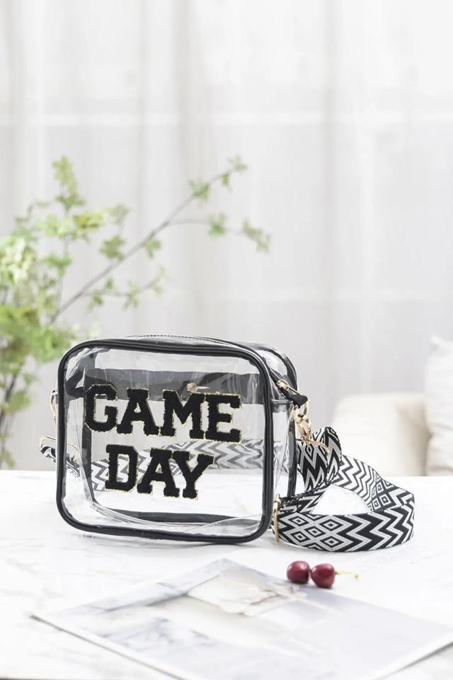 Zenana GAME DAY Stadium Approved Transparent Crossbody Bag Trendsi Hanalas