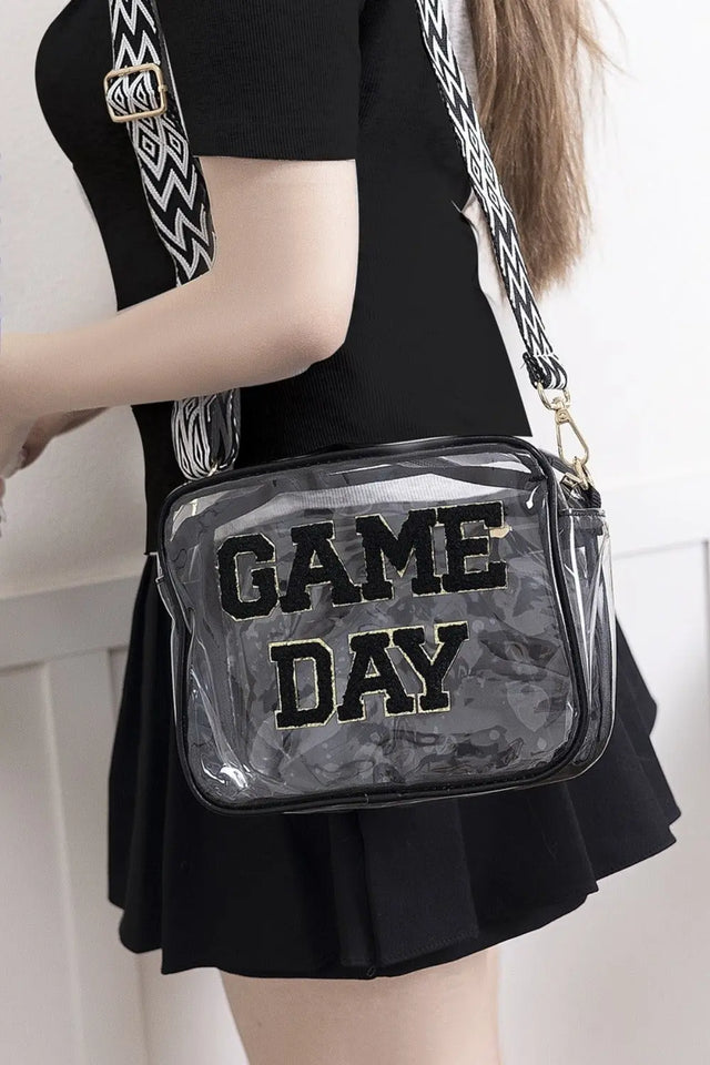 Zenana GAME DAY Stadium Approved Transparent Crossbody Bag Trendsi Hanalas