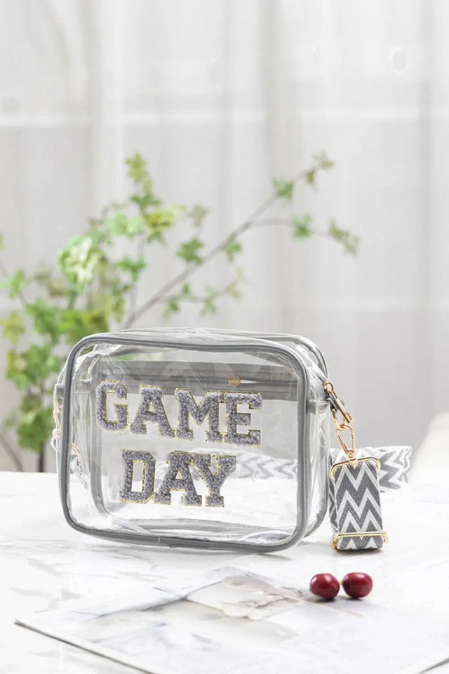 Zenana GAME DAY Stadium Approved Transparent Crossbody Bag Trendsi Hanalas