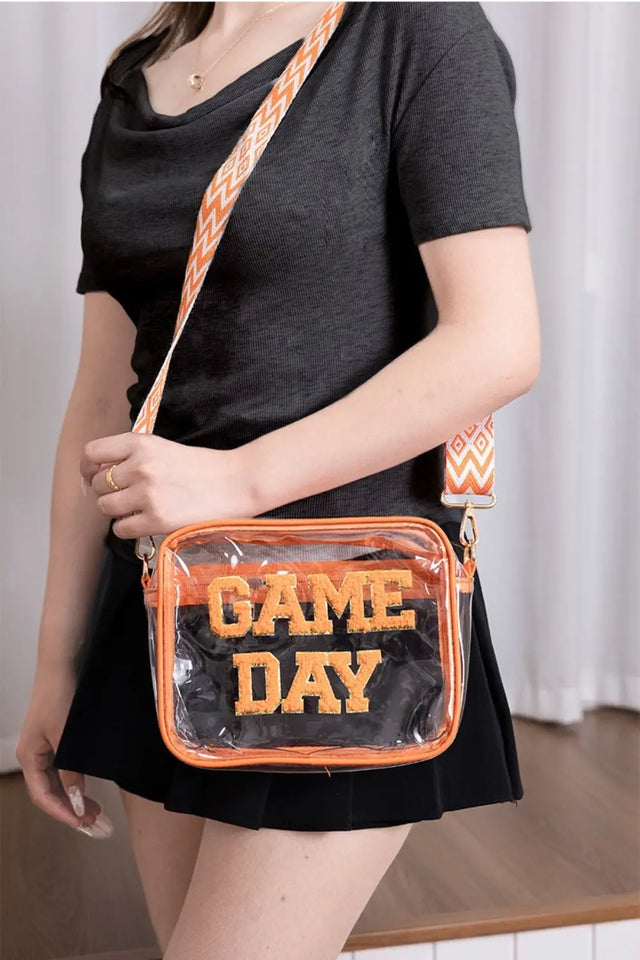 Zenana GAME DAY Stadium Approved Transparent Crossbody Bag Trendsi Hanalas