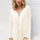 Double Take Wave Contrast Trim V-Neck Zip Up Long Sleeve Mini Dress Trendsi Hanalas