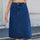 Slit Back Midi Denim Skirt | Hanalas