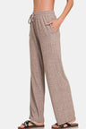 Zenana Drawstring Wide Leg Pants with Side Pockets Trendsi Hanalas