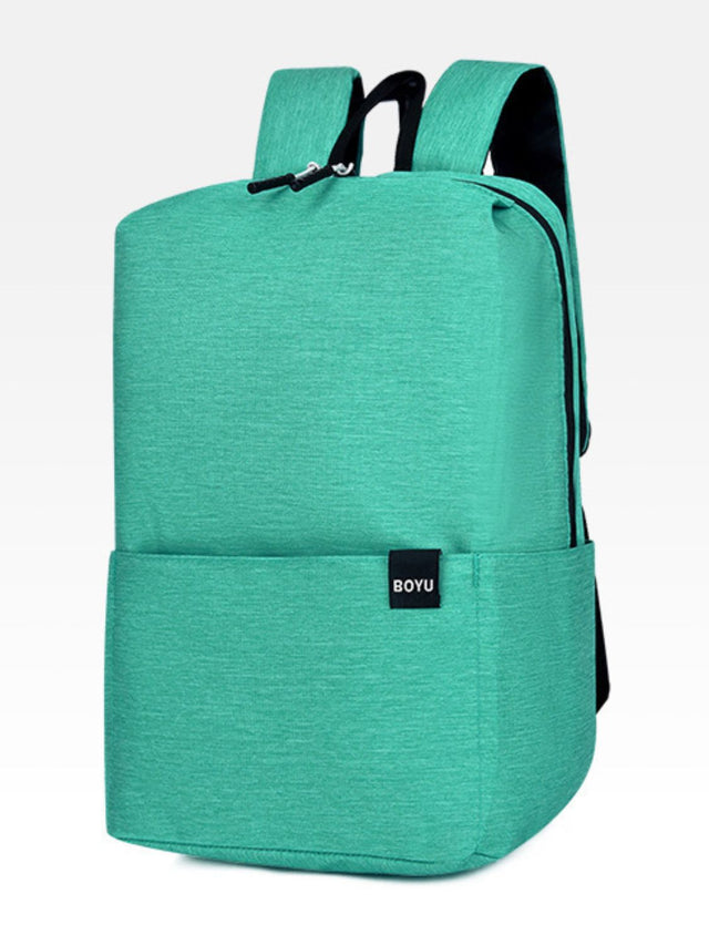 Solid Color Nylon Backpack Bag | Hanalas