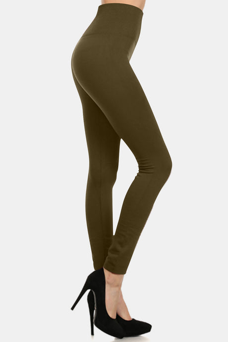 Yelete Seamless High Waist Fleece Leggings | Hanalas