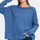 Zenana Full Size Exposed Seam Brushed Round Neck Sweater | Hanalas