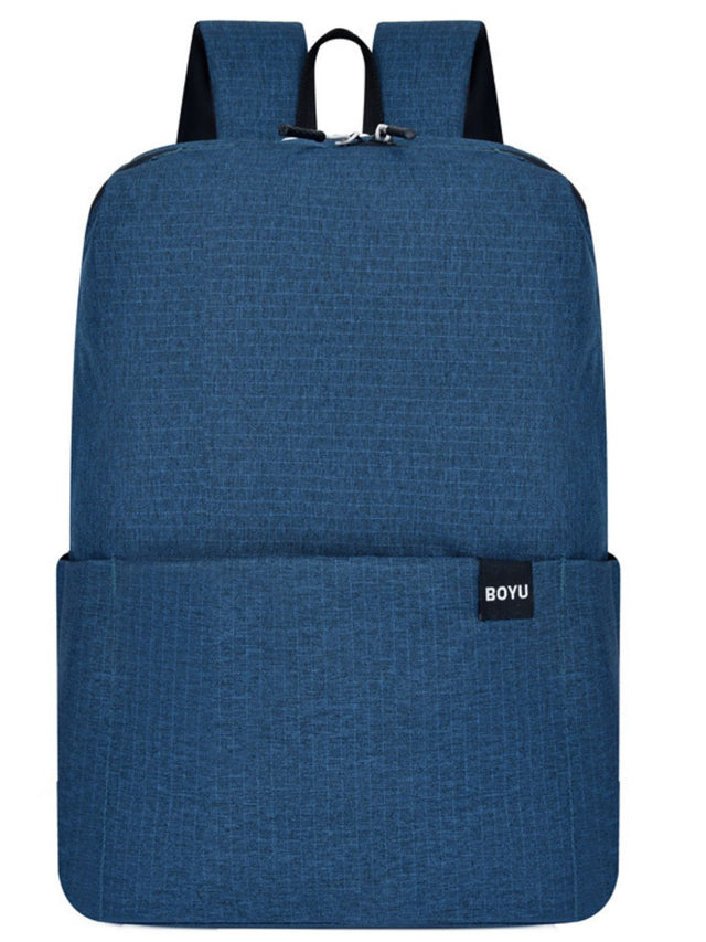 Solid Color Nylon Backpack Bag | Hanalas