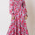 Printed Round Neck Lantern Sleeve Maxi Dress Trendsi Hanalas