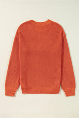 THANKSGIVING Round Neck Long Sleeve Sweater