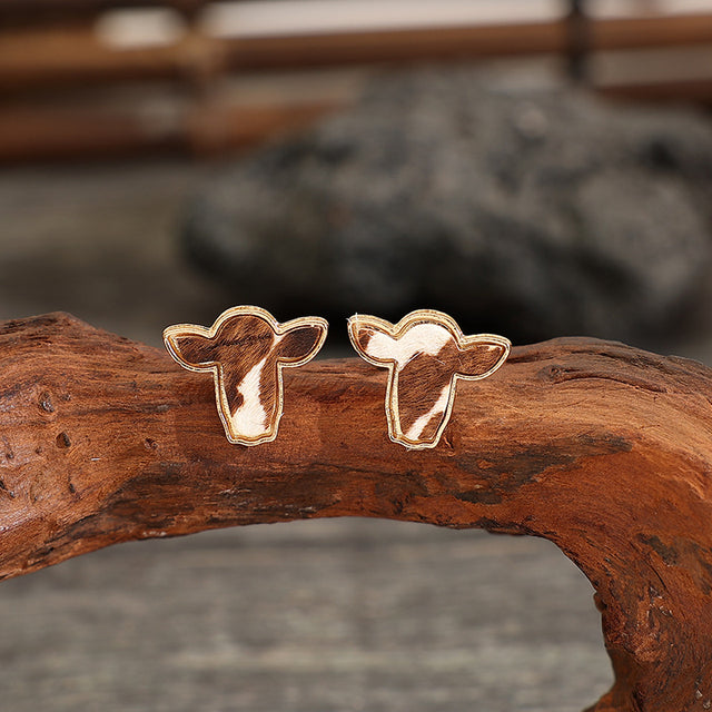 Bull Head Alloy Stud Earrings | Hanalas