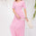 Celeste Plus Size Round Neck Short Sleeve Maxi Dress with Pockets | Hanalas