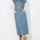 Slit Half Button Collared Neck Cap Sleeve Denim Dress Trendsi Hanalas