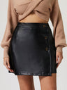 Buttoned High Rise Mini Skirt | Hanalas