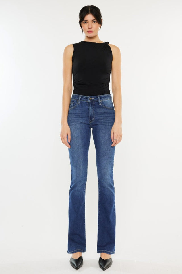 Kancan High Rise Slim Bootcut Jeans | Hanalas