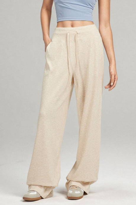 Basic Bae Drawstring Wide Leg Pants with Pockets | Hanalas