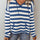 Drawstring Striped Long Sleeve Hooded Sweater Trendsi Hanalas