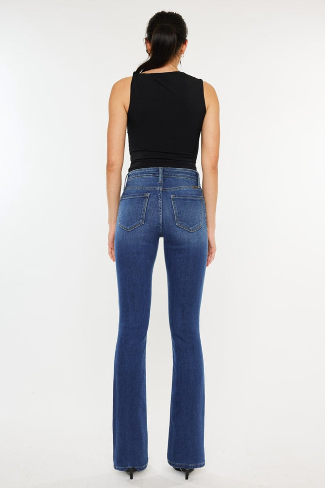 Kancan High Rise Slim Bootcut Jeans | Hanalas