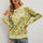 Heart Round Neck Dropped Shoulder Sweater | Hanalas