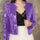 Full Size Sequin Open Front Cropped Jacket | Hanalas