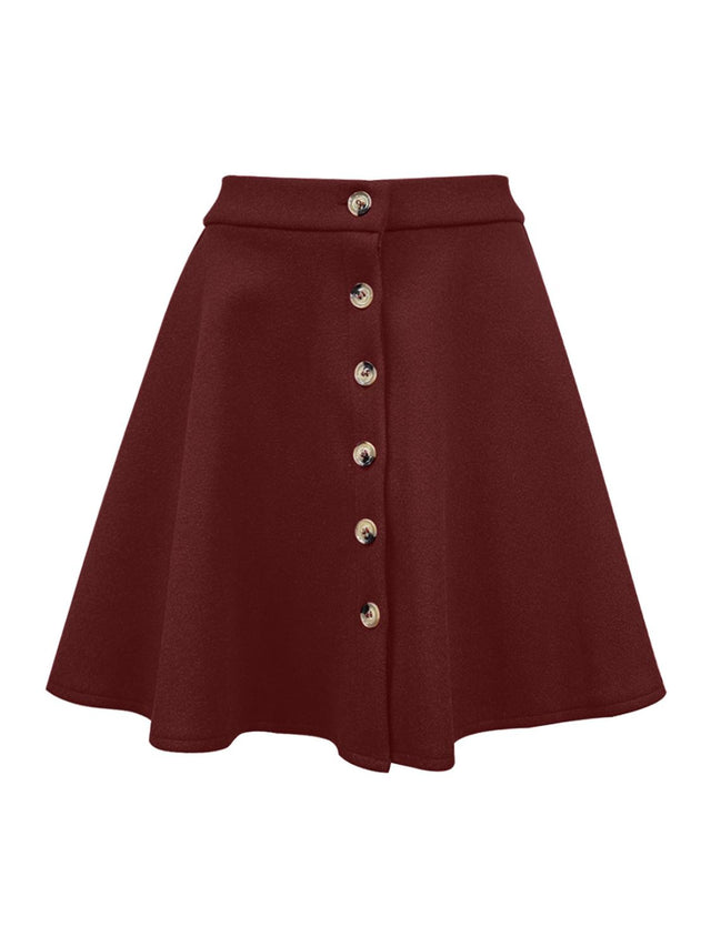 Buttoned Corduroy Mini Skirt | Hanalas