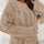 Cable Knit Fringe Round Neck Long Sleeve Sweater | Hanalas