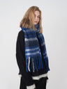 Fringe Plaid Polyester Scarf | Hanalas