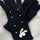 Thermal Pearl Detail Bow Five-Finger Gloves | Hanalas