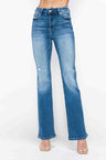 bytos Full Size Distressed High Rise Jeans with Pockets | Hanalas