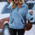 Half Zip Long Sleeve Furry Sweatshirt | Hanalas