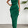 Devine Ruffled Slit Back Tube Maxi Dress | Hanalas
