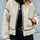 Contrast Trim Zip Up Sherpa Jacket | Hanalas