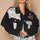 POL Crochet Patch Embroidered Button Up Jacket | Hanalas