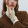 Thermal Pearl Detail Bow Five-Finger Gloves | Hanalas