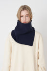 Slit Pullover Knit Scarf | Hanalas