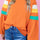 Color Block Round Neck Long Sleeve Sweatshirt | Hanalas