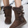 Bow Thermal Faux Fur Suede Boots | Hanalas