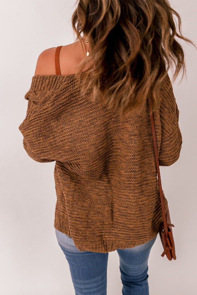 Cable-Knit Open Front Cardigan | Hanalas