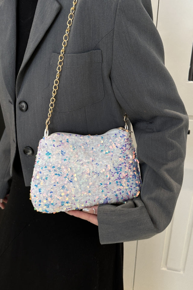 Sequin Removable Strap Shoulder Bag | Hanalas