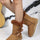 Bow Thermal Faux Fur Suede Boots | Hanalas