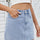 Solid Mini Denim Skirt | Hanalas