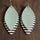 PU Leather Leaf Dangle Earrings | Hanalas