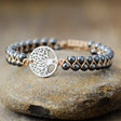 Alloy Natural Stone Braided Bracelet Trendsi Hanalas